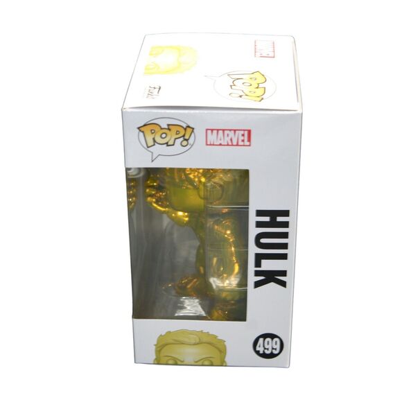 Funko Pop! Vinyl: Marvel - Hulk (Yellow Chrome) -‎ Walmart  (Exclusive) - Picture 8 of 11